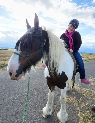 Mädchen auf dem Pferd